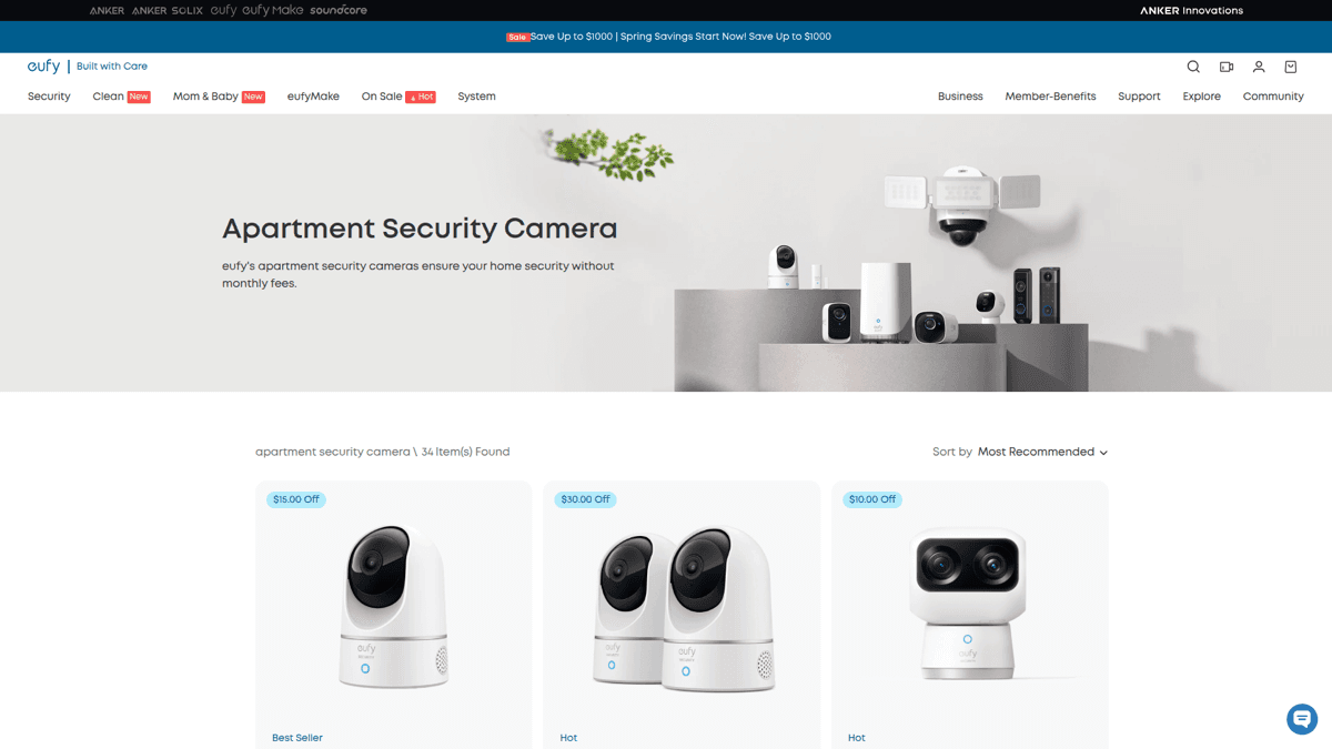 Eufy Indoor Cam for apartments
