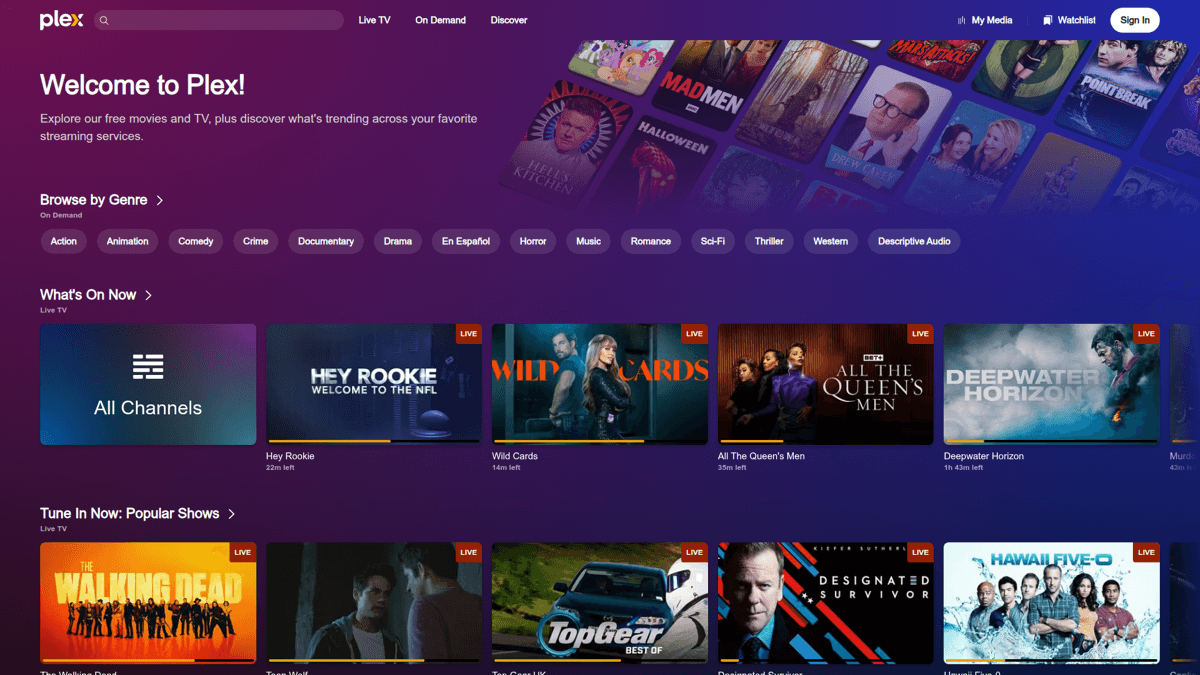Plex media server running on Mac
